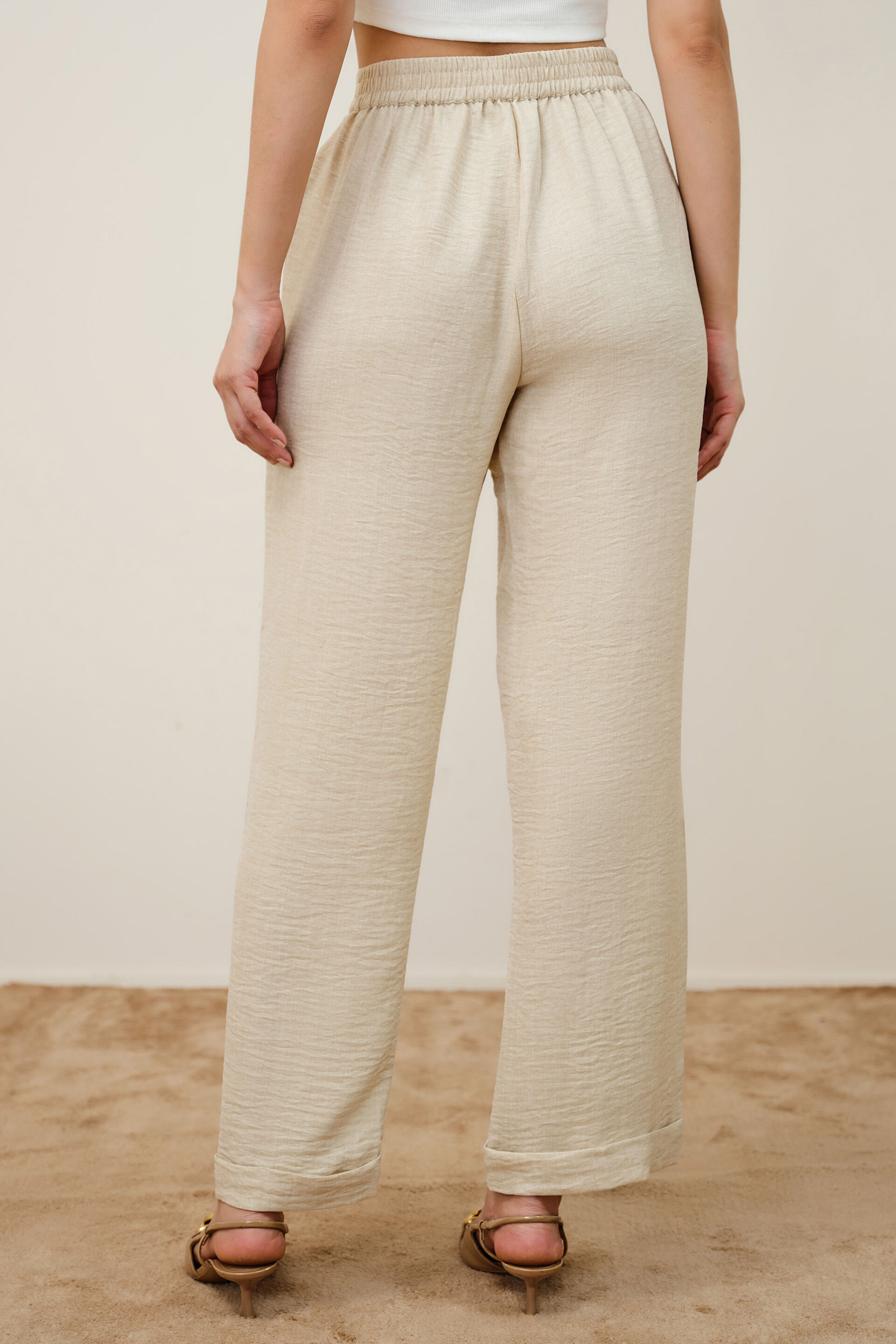 Elin Ecru Pants, Cream, image 4